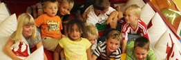 In der Jumbo-Spieloase können Kinder toben ohne Ende