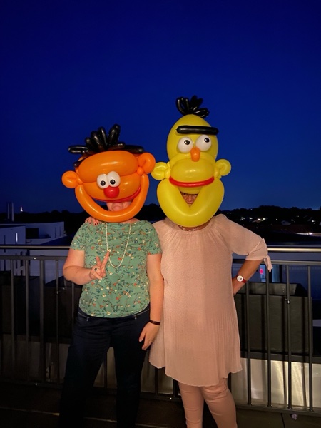 Spektakuläre Ballonköpfe bei der Ballonshow