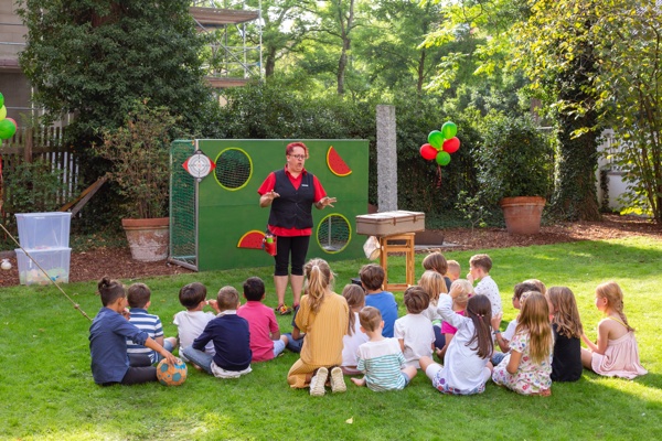 Kindergeburtstag mit Gartenshow